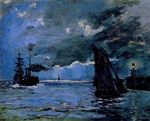 Морской пейзаж, ночной эффект 1866